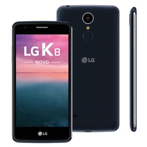 Smartphone LG K8 X240 Índigo com 16GB, Dual Chip, Tela HD de 5,0", 4G, Android 6.0, Câmera 13MP e Processador Quad Core de 1.25 GHz