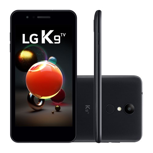 Smartphone Lg K9 16Gb Preto, Android 7.0, Dual Chip, Tv Digital, Tela 5.0"Hd, Câmera 8Mp, 2Gb de Ram