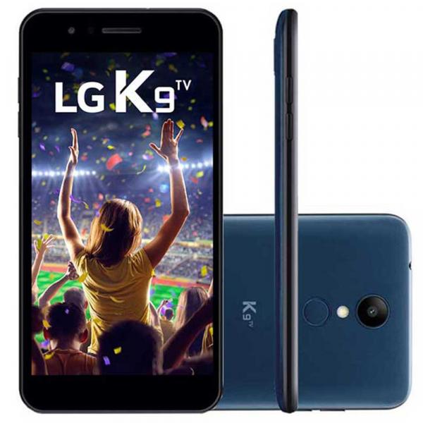 Smartphone LG K9 Azul 16GB, Android 7.0, Dual Chip, TV Digital, Tela 5.0HD, Câmera 8MP, Processador Quad Core 1.3 Ghz e 2GB de RAM - LMX210BMW