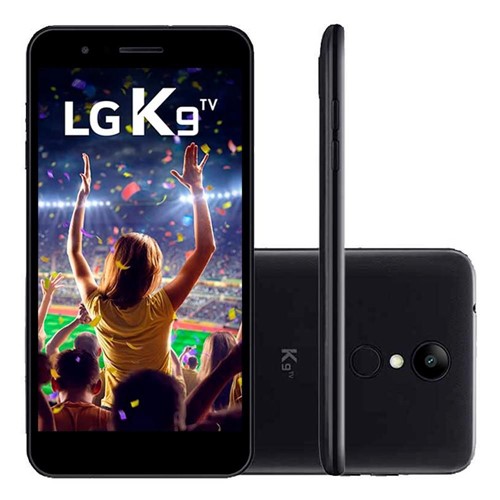 Smartphone LG K9 Preto 16 GB TV Digital Android 7.0 Dual Chip 8MP 5.0" 4G
