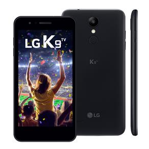 Smartphone LG K9 Preto 16GB, Android 7.0, Dual Chip, TV Digital, Tela 5.0"HD, Câmera 8MP, Processador Quad Core 1.3 Ghz e 2GB de RAM - LMX210BMW