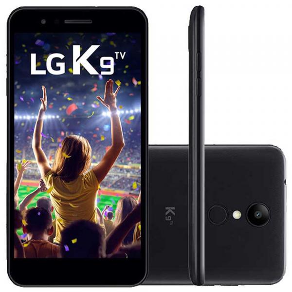 Smartphone LG K9 Preto 16GB, Android 7.0, Dual Chip, TV Digital, Tela 5.0HD, Câmera 8MP, Processador Quad Core 1.3 Ghz e 2GB de RAM - LMX210BMW
