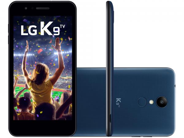 Smartphone LG K9 TV 16GB Azul 4G Quad Core 2GB RAM Tela 5” Câm. 8MP + Câm. Selfie 5MP