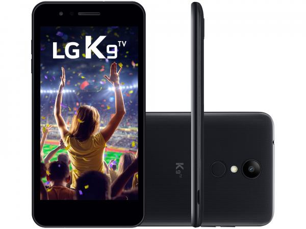 Smartphone LG K9 TV 16GB Preto 4G Quad Core 2GB RAM Tela 5” Câm. 8MP + Câm. Selfie 5MP
