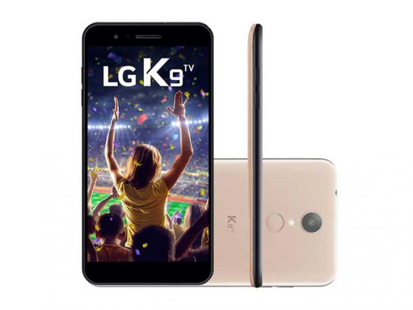 Smartphone Lg K9, Android 7.0,Dual Chip, Processador Quad Core 1.3 GHz, Câmera Principal 8MP Dourado