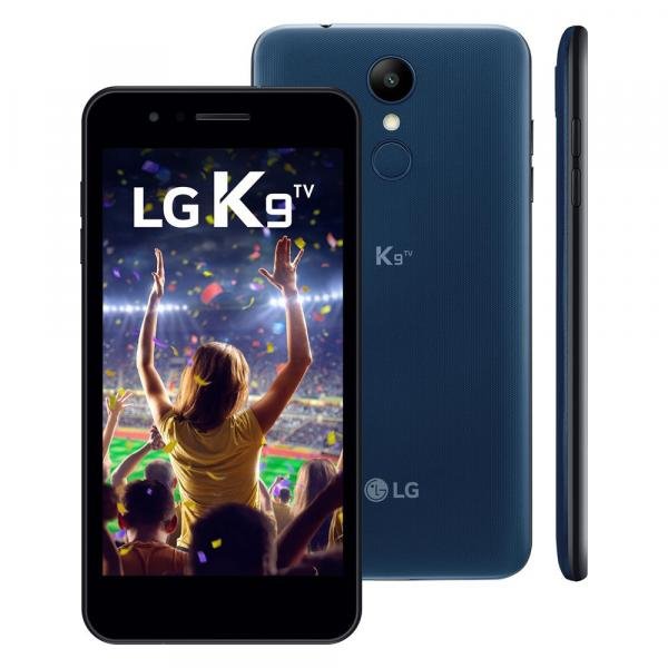 Smartphone LG K9 TV Dual Chip Android 7.0 Tela 5" Quad Core 1.3 Ghz 16GB 4G Câmera 8MP - Azul