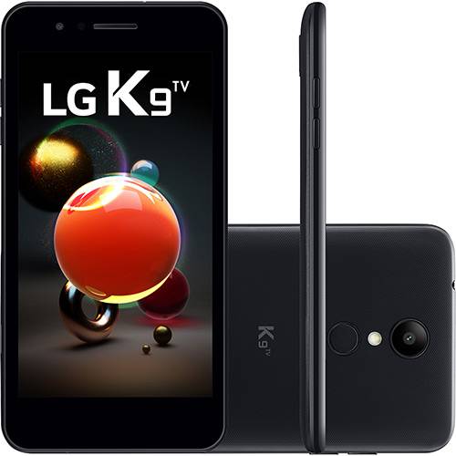 Smartphone LG K9 TV Dual Chip Android 7.0 Tela 5" Quad Core 1.3 Ghz 16GB 4G Câmera 8MP - Preto
