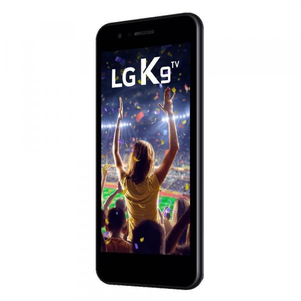 Smartphone LG K9 X210 TV, Quad Core, Android 7.0, Tela 5, 16GB, 8MP, 4G, Dual ChiP - Preto