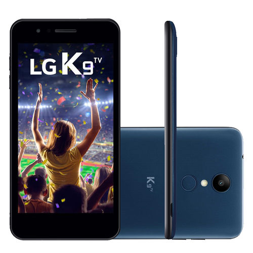 Smartphone Lg K9 X210bmw 16 Gb, Tela 5.0, Câmera 8mp,tv,dual Chip, 4g, Processador Quadcore - Indigo