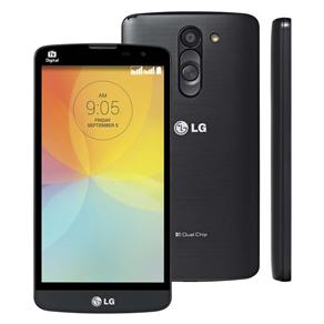 Smartphone LG L Prime Titânio com Tela de 5”, Tv Digital, Dual Chip, Android 4.4, Câmera 8MP, Processador Quad Core de 1.3 GHz
