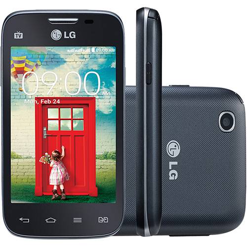 Tudo sobre 'Smartphone LG L40 D180 TV Tri Chip Desbloqueado Android 4.4 Tela 3.5" 4GB 3G Wi-Fi Câmera 3MP TV Digital - Preto'