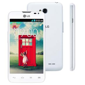 Smartphone LG L65 Dual D285 Branco com Tela de 4,3”, Dual Chip, Android 4.4, Câmera 5MP e Processador Snapdragon™ 200 1.2 GHz Dual-Core