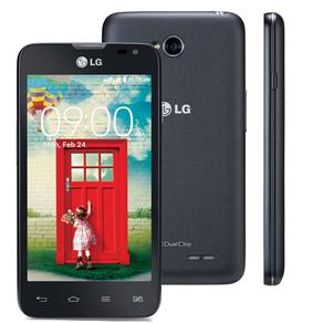 Smartphone LG L65 Dual D285 Preto com Tela de 4,3”, Dual Chip, Android 4.4, Câmera 5MP e Processador Snapdragon™ 200 1.2 GHz Dual-Core - Oi