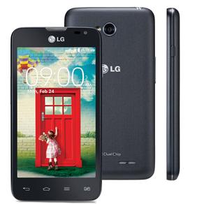 Smartphone LG L65 Dual D285 Preto com Tela de 4,3”, Dual Chip, Android 4.4, Câmera 5MP e Processador Snapdragon™ 200 1.2 GHz Dual-Core