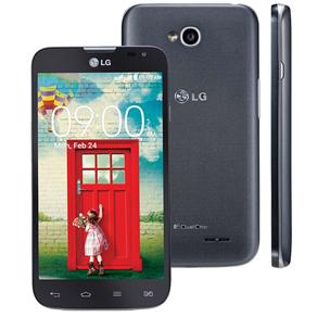Smartphone LG L70 Dual D325 Preto com Tela de 4,5”, Dual Chip, Android 4.4, Câmera 8MP e Processador Snapdragon™ 200 1.2 GHz Dual-Core