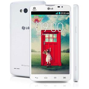 Smartphone Lg L80 Dual Chip Desbloqueado Android 4.4 Tela 5" 8Gb 3G Wi-Fi Câmera 8Mp Tv Digital - Branco