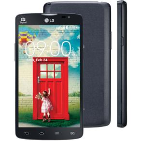 Smartphone LG L80 Dual TV D385 Preto com Tela de 5”, Dual Chip, TV Digital, Android 4.4, Câmera 8MP e Processador Dual Core - Tim