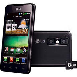 Smartphone LG OpTimus 3D Max P720H Android 2.3 Tela 4.3" 3G Wi-Fi Câmera 5MP - Preto