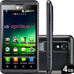 Smartphone LG Optimus 3D P920 Desbloquedo Tim Preto - GSM, Android, Processador Dual Core 1Ghz, Display 4.3 Full Touch 3D, Câmera 5.0MP, 3G, Wi-Fi, Bluetooth, GPS, Memória Interna 8GB, Cartão de 4GB