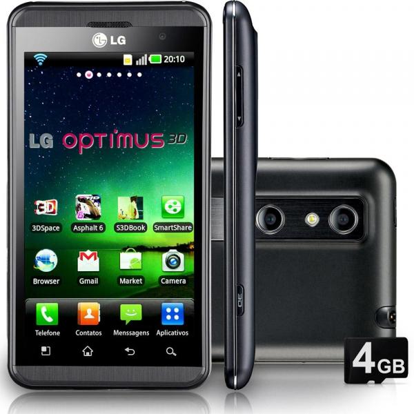 Smartphone Lg Optimus 3d P920h Preto