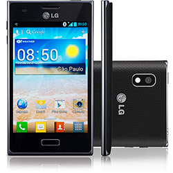 Tudo sobre 'Smartphone LG Optimus Desbloqueado TIM Preto - Android 4.0, Processador 800Mhz, Touchscreen 4", Câmera 5.0 MP com Flash LED, Filmadora, 3G, Wi-Fi, MP3 Player, Rádio FM, Bluetooth, GPS, Fone de Ouvido, Cabo de Dados, Memória Interna de 4GB'