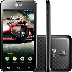 Smartphone LG Optimus F5 Desbloqueado Oi Preto Android 4.1 Wi Fi 4G Câmera 5MP 8GB Memória Interna