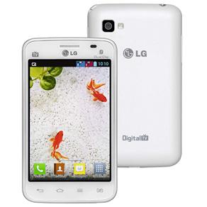 Smartphone LG Optimus L4 II Dual E467 Branco com Tela de 3,8”, Android 4.1, Câmera 3MP, 3G, Wi-Fi, MP3, FM e Bluetooth - Tim