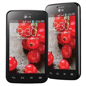 Smartphone LG Optimus L4 II Dual E467 Preto com Tela de 3,8”, Android 4.1, Câmera 3MP, 3G, Wi-Fi, MP3, FM e Bluetooth - Tim