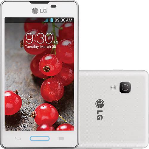 Smartphone LG Optimus L5 II, Branco, Android 4.1, 3G, Desbloqueado - Câmera 5MP, Wi-Fi e Memória Interna 4GB