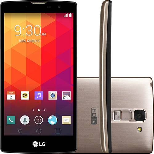 Tudo sobre 'Smartphone LG Prime Plus H502TV Dual Chip Desbloqueado Android 5.0 5" 8GB 3G Wi-Fi 8MP Dourado'