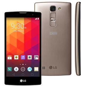 Smartphone LG Prime Plus HDTV H502TV Dourado com Tela de 5”, Dual Chip, Tv Digital, Android 5.0, Câmera 8MP, Processador Quad Core de 1.3 GHz