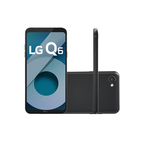 Smartphone Lg Q6 Dual Chip Android 7.0 Tela 5.5" Full Hd+ Octacore 32Gb 4G Câmera 13Mp - Preto