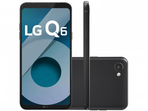 Smartphone LG Q6 32GB Preto Dual Chip 4G - Câm. 13MP + Selfie 5MP Tela 5,5” Proc.Octa Core