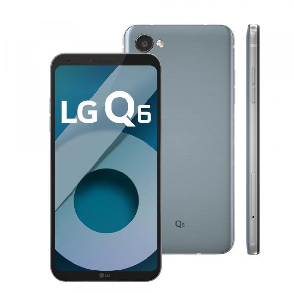 Smartphone LG Q6 Platinum com 32GB, Tela 5.5, Android 7.0, 4G, Câmera 13MP, Processador Octa-Core e 3GB de RAM