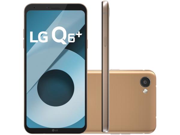 Smartphone LG Q6 Plus 64GB Rose Gold Dual Chip 4G - Câm. 13MP + Selfie 5MP Tela 5,5” Proc.Octa Core