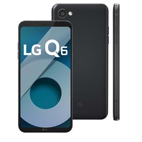 Smartphone LG Q6 Preto com 32GB, Tela 5.5”, Android 7.0, 4G, Câmera 13MP, Processador Octa-Core e 3GB de RAM
