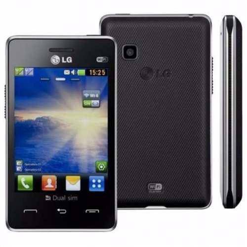 Smartphone Lg Smart T375 Dual Sim Tela 3.2 Câmera de 2mp Preto Nao Possui Android Original Importa