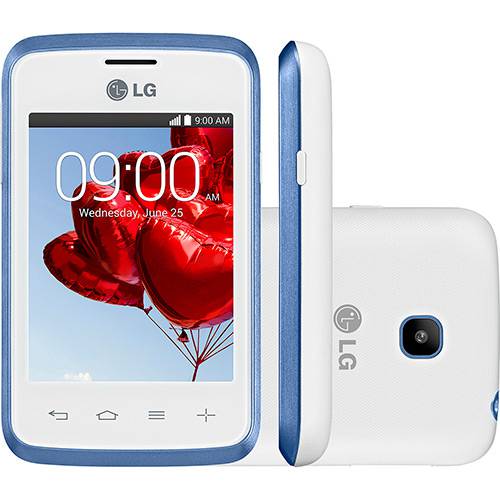 Tudo sobre 'Smartphone LG Triple L20 D107 Android 4.4 Tela 3" 4GB 3G Wi-Fi Câmera 2MP - Branco'