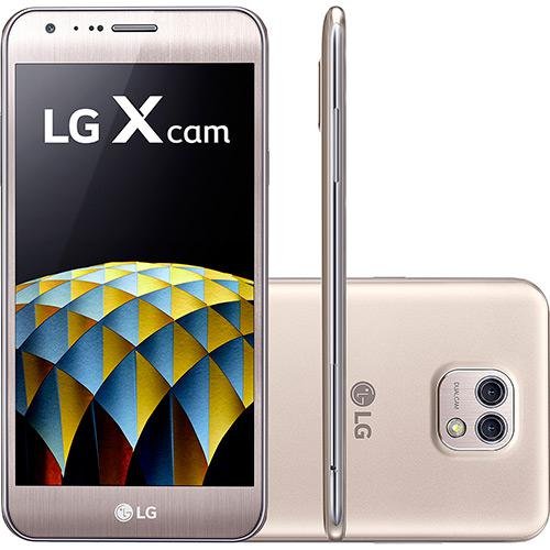 Smartphone LG X Cam Dual Chip Android 6.0 Marshmallow Tela 5.2 16GB 4G Câmera 13MP - Dourado
