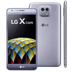Smartphone LG X Cam Titânio com Duas Câmeras Traseira, 16GB, Tela de 5.2", Android 6.0, 4G, Processador Octa Core de 1.1 GHz e 2GB de RAM