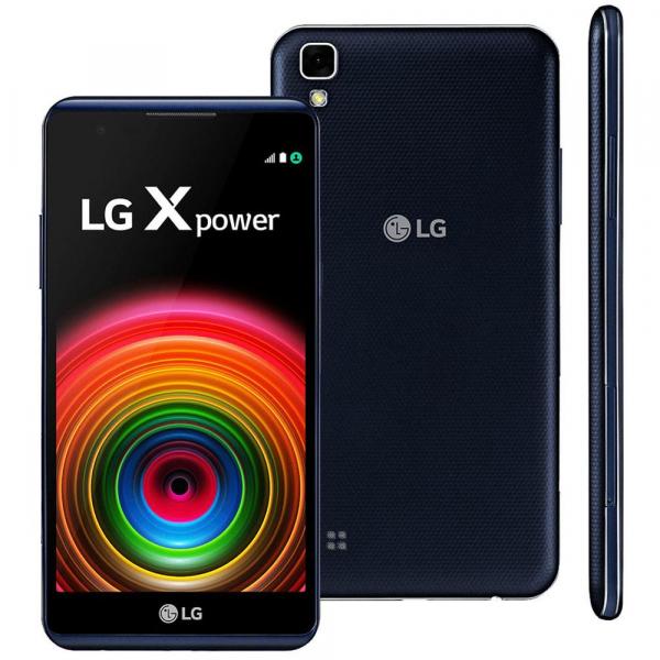 Smartphone LG X Power Indigo Android 6.0 Tela de 5.3 Câmera 13MP 16GB Processador Quad Core de 1.3 GHz