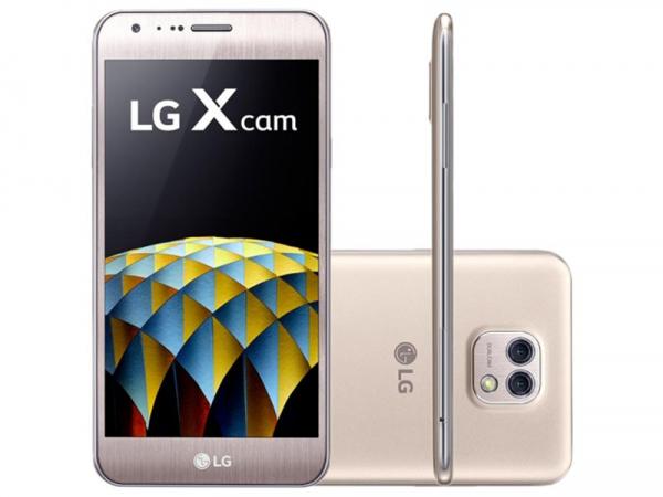 Tudo sobre 'Smartphone LG Xcam 16GB Dourado Dual Chip 4G - Câm. 13MP + Selfie 8MP Flash Tela 5.2” Octa Core'
