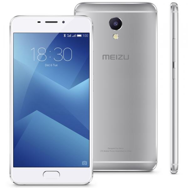 Smartphone Meizu M5 Note Prata 5.5" Octacore 3GB + 32GB Dual SIM 4G Leitor Biométrico