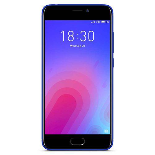Smartphone Meizu M6 Azul, Tela 5,2”, 3gb Ram, 32gb, Câmara 13mp/8mp, Dual Si