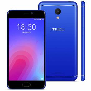 Smartphone Meizu M6 Azul, Tela 5,2”, 3GB Ram, 32GB, Câmara 13MP/8MP, Dual Sim