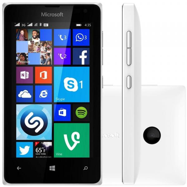 Smartphone Microsoft Lumia 435 Desbloqueado Tela 4" 3G Dual Chip Windows Phone 8.1 Branco - Microsoft