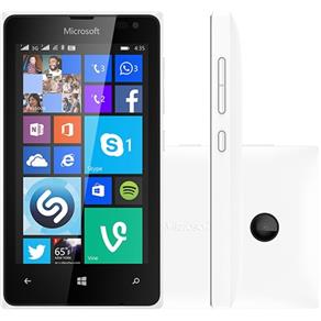 Smartphone Microsoft Lumia 435 Dual Chip Windows Phone 8.1 Tela 4`` 8Gb 3G Wi-Fi Câmera 2Mp - Branco