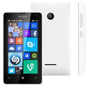 Smartphone Microsoft Lumia 435 Dual DTV Branco com Windows Phone 8.1, Tela 4", TV Digital, Dual Chip, 3G, Câmera 2MP e Processador Dual Core 1.2 GHz