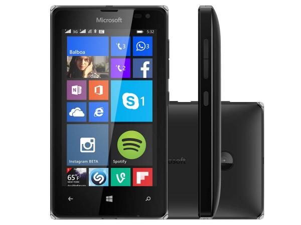 Smartphone Microsoft Lumia 532 8GB Dual Sim DTV - 3G Câm. 5MP Tela 4” Proc. Quad Core Windows Phone