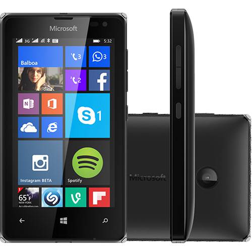 Tudo sobre 'Smartphone Microsoft Lumia 532 DTV Dual Chip Desbloqueado Windows Phone 8.1 Tela 4" 8GB 3G Câmera 5MP com TV Digital - Preto'